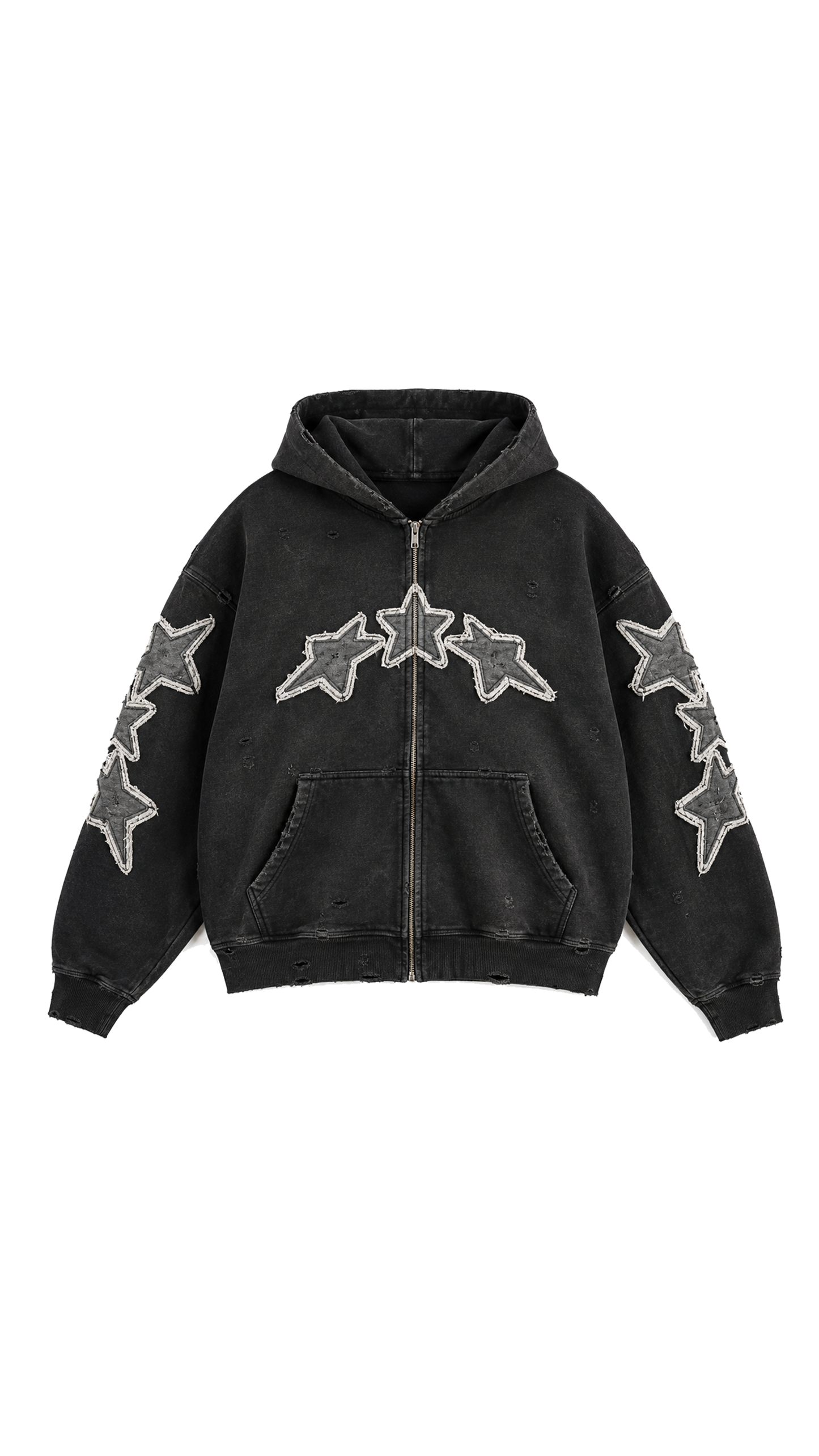 002-Triple Star Zip Hoodie